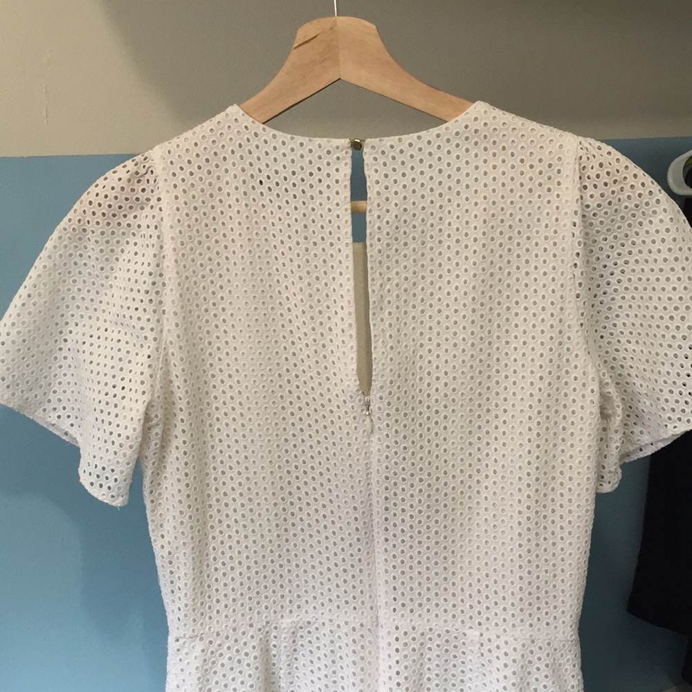 J crew size 2T eyelet white dress shirt sleeve - Picture 4 of 5